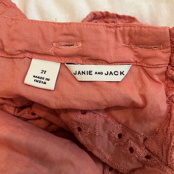 Janie and Jack Puff Sleeve Eyelet Dress EUC - Picture 7 of 10